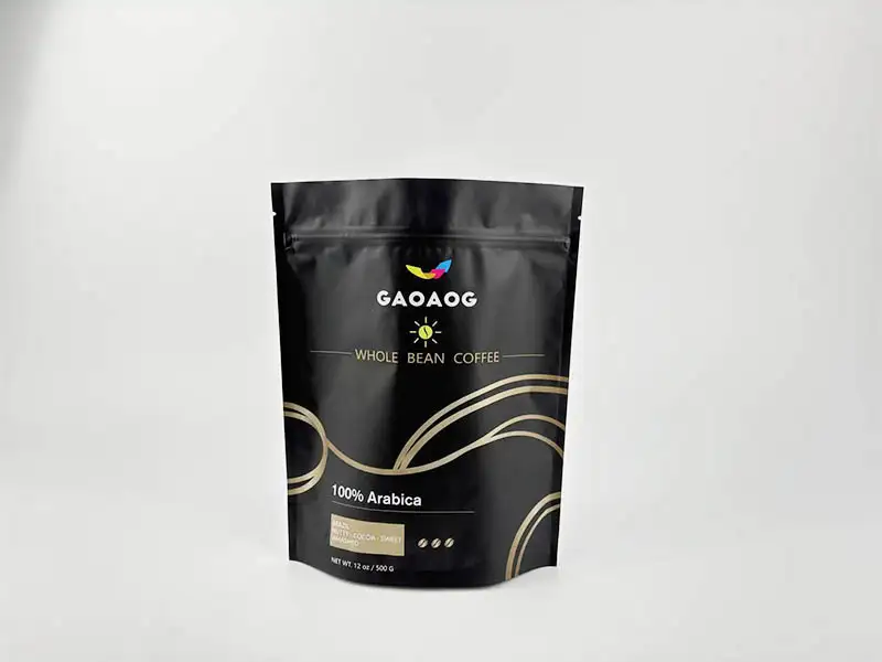 Imprimé numérique 100% recyclable mono matériau 8 oz sac à café stand up